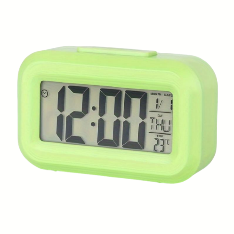 Smart Digital Alarm Clock With LCD Display Temperature Calendar Timer 5