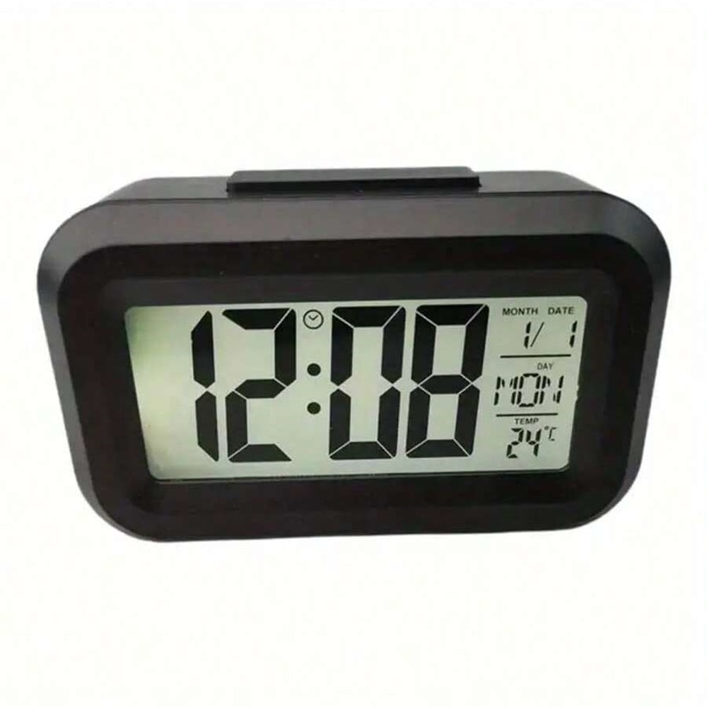 Smart Digital Alarm Clock With LCD Display Temperature Calendar Timer 9