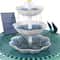 Solar Bird Bath Fountain with DIY Spray Heads Outdoor Solar Fountain Pump for Garden Bird Bath Decoration