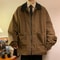 Vintage Cargo Mens Bomber Jacket Windbreaker Lightweight Retro Streetwear Outerwear