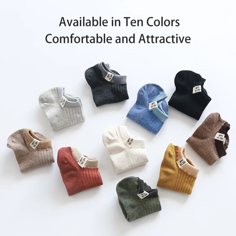 Cute Slogan Women Ankle Socks Soft Breathable Letter Print College Style Casual Socks 2