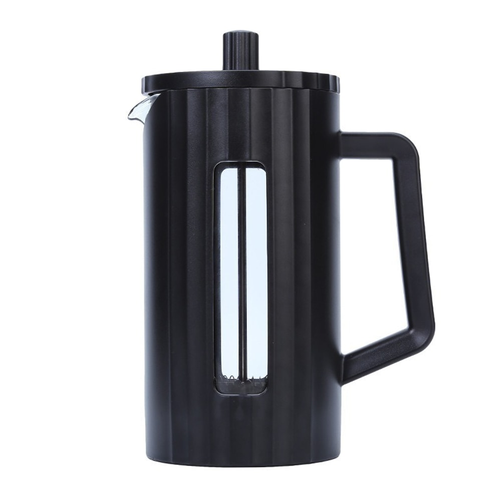 Premium French Press Coffee Maker with Borosilicate Glass Manual Coffee Tea Press Milk Frother