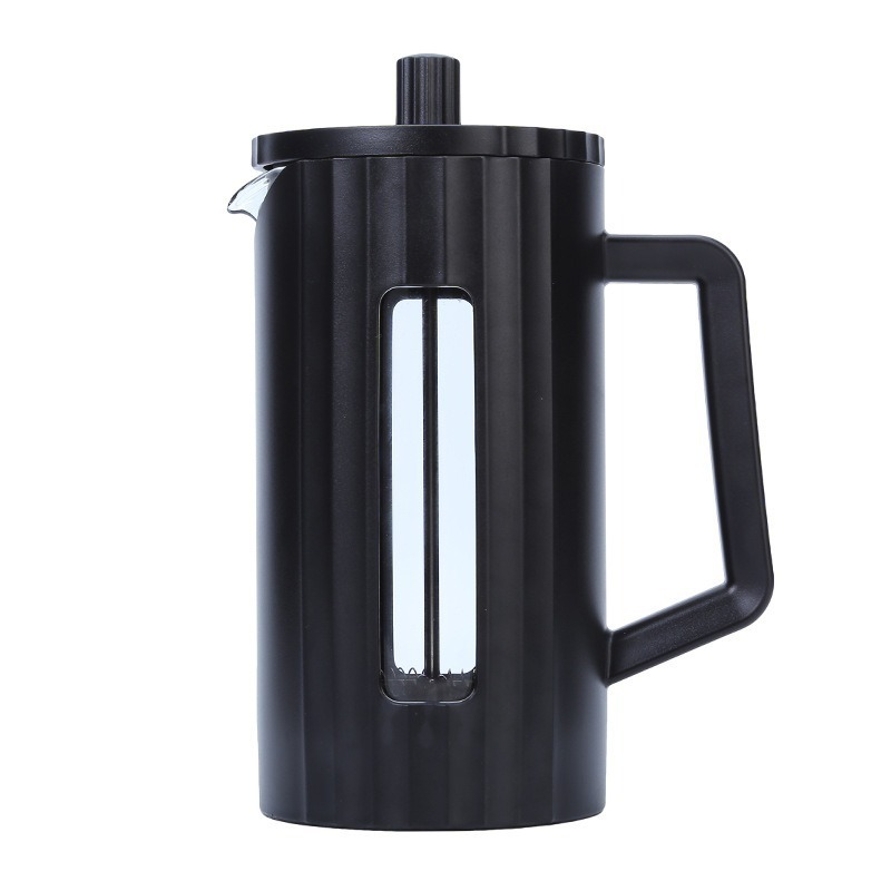 Premium French Press Coffee Maker with Borosilicate Glass Manual Coffee Tea Press Milk Frother