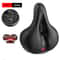 Reflective Shock Absorbing Hollow Bike Saddle Breathable Rainproof And Wide Cycling Seat For Road M 9