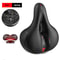 Reflective Shock Absorbing Hollow Bike Saddle Breathable Rainproof And Wide Cycling Seat For Road M 9