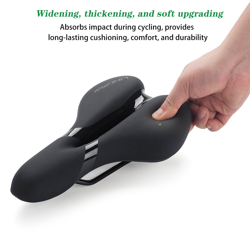 Waterproof Shock Absorbing Bike Saddle For Men And Women Soft MTB Cushion Seat 3