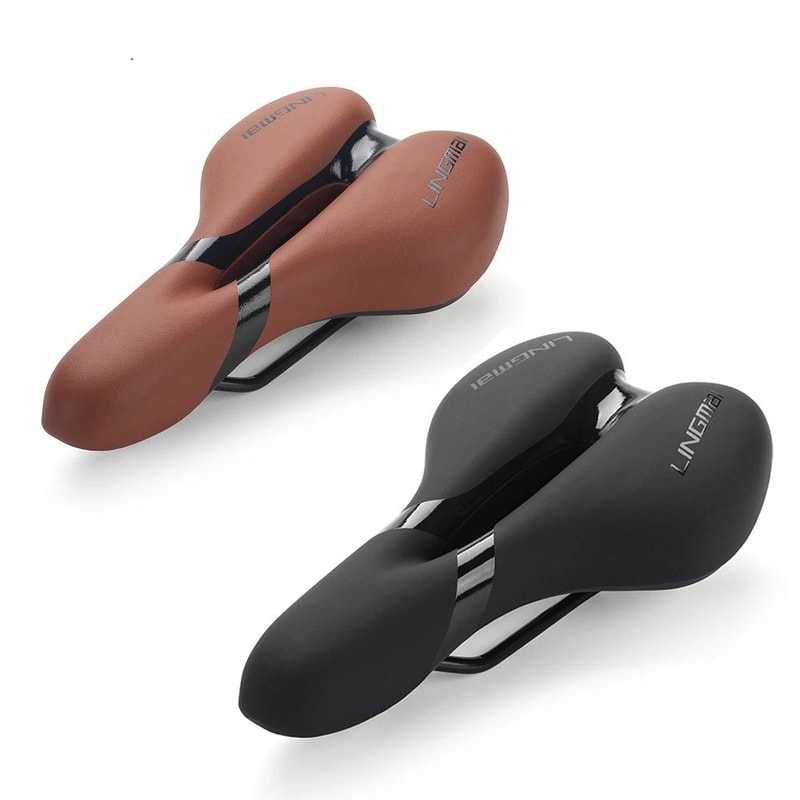 Waterproof Shock Absorbing Bike Saddle For Men And Women Soft MTB Cushion Seat 0