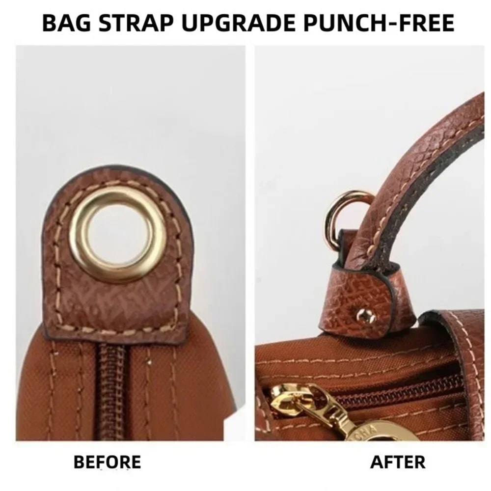 DIY Bag Straps Set for Longchamp Leather Shoulder Crossbody Conversion