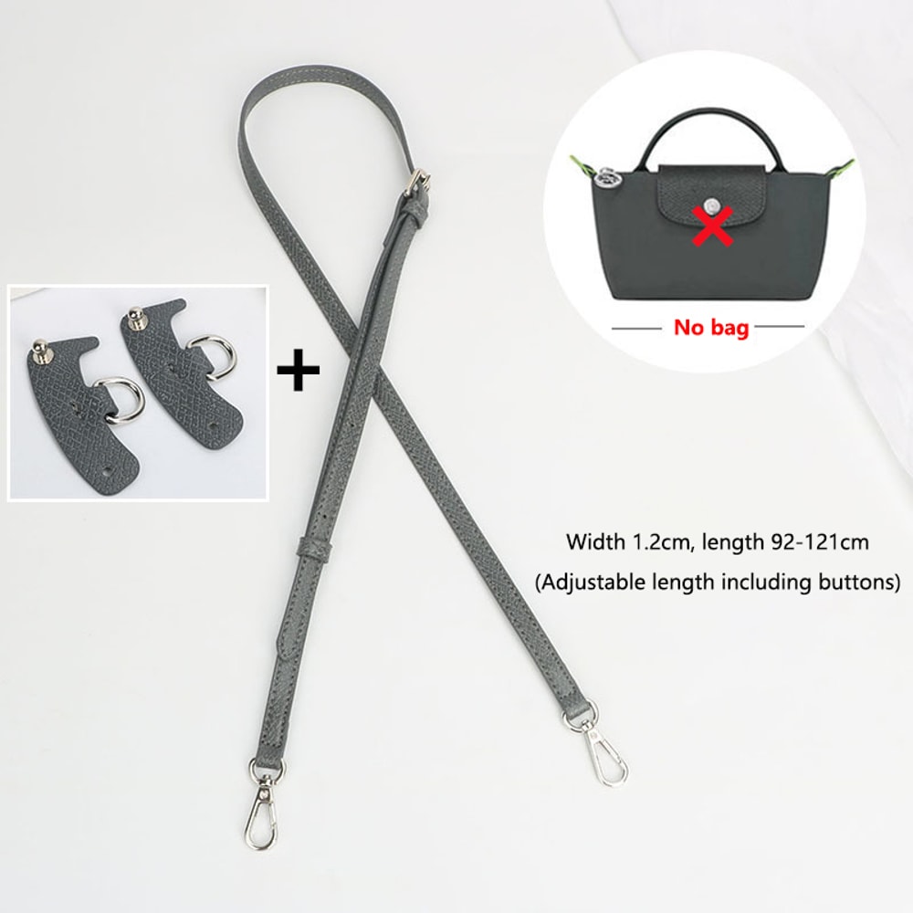 DIY Bag Straps Set for Longchamp Leather Shoulder Crossbody Conversion