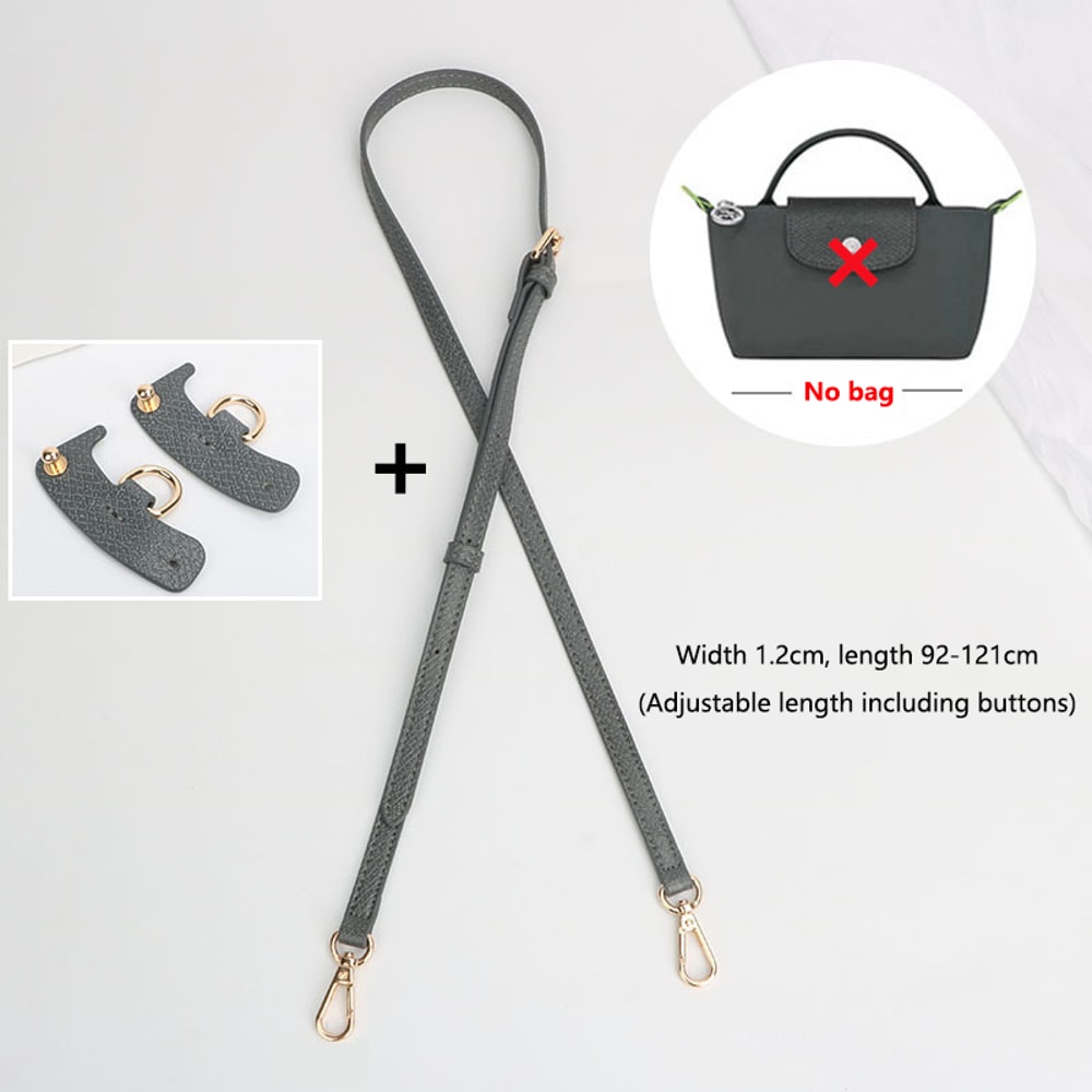 DIY Bag Straps Set for Longchamp Leather Shoulder Crossbody Conversion