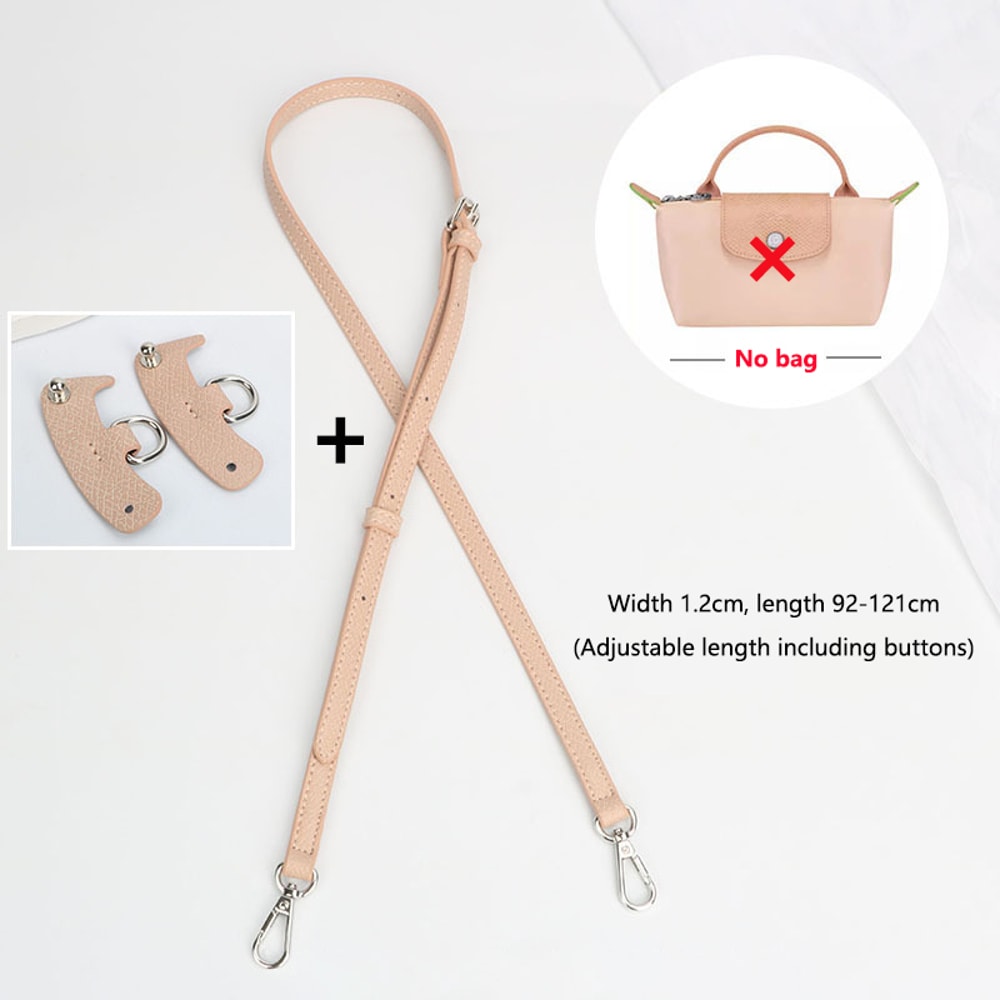 DIY Bag Straps Set for Longchamp Leather Shoulder Crossbody Conversion