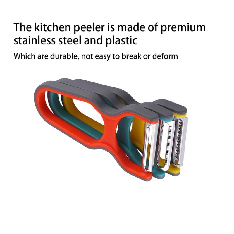 Stainless Steel Multi-function Vegetable Peeler Chopper Set Perfect Kitchen Tool for Quick Meal Prep