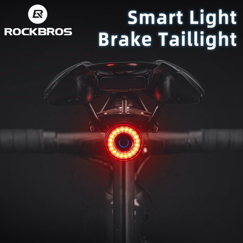 Smart Brake Bicycle Tail Light Waterproof USB Charging MTB Road Bike Rear Light For Enhanced Safety 1