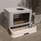 Foldable Cat Litter Box with Front Entry Massager Scoop Enclosed Kitty Toilet for Easy Cleanup