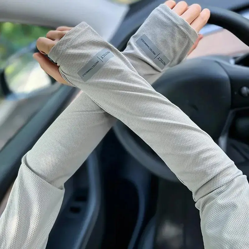 Oversized Ice Sleeves For Men UV Protection Summer Outdoor Loose Sleeves 6