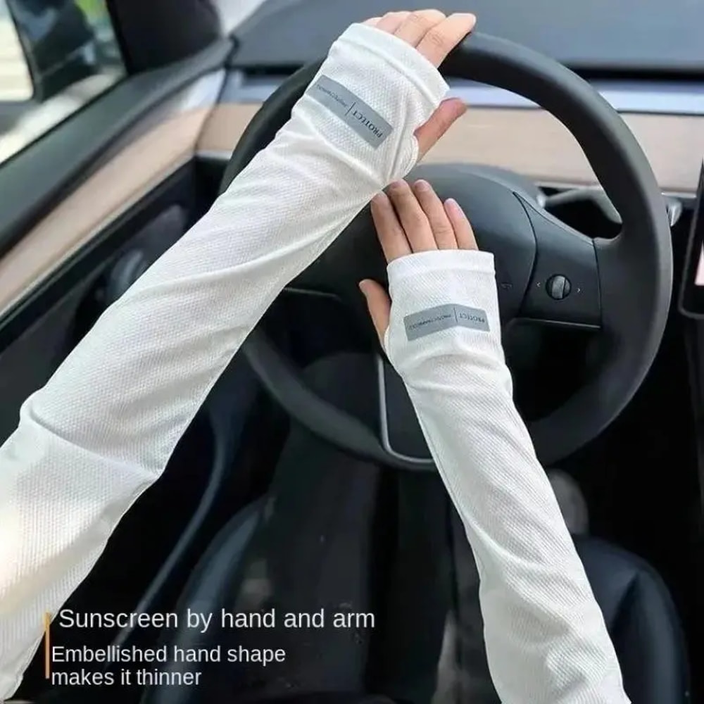 Oversized Ice Sleeves For Men UV Protection Summer Outdoor Loose Sleeves 3