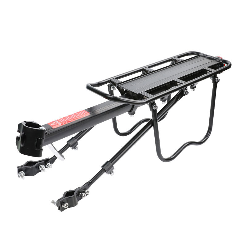 Aluminum Alloy Mountain Bike Carrier with Reflective Plate Quick Disassembly Bicycle Rear Shelf