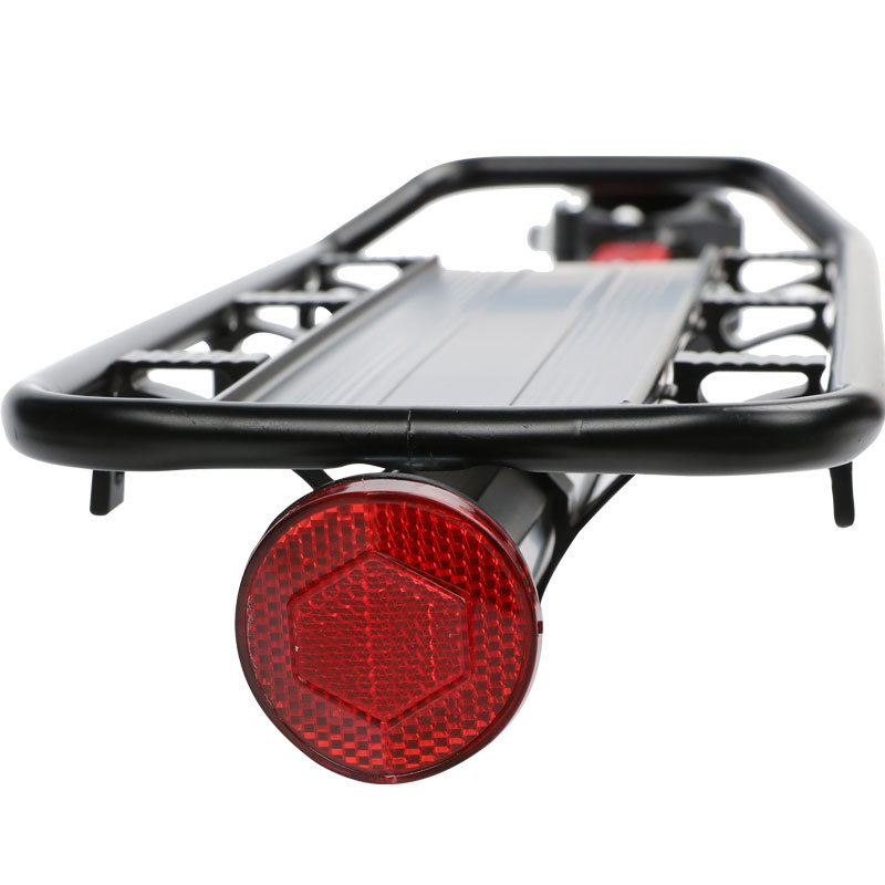 Aluminum Alloy Mountain Bike Carrier with Reflective Plate Quick Disassembly Bicycle Rear Shelf