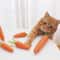 Interactive Cat Toy Carrot Sound Teething Stick Anti-Bite Scratching Board for Cats