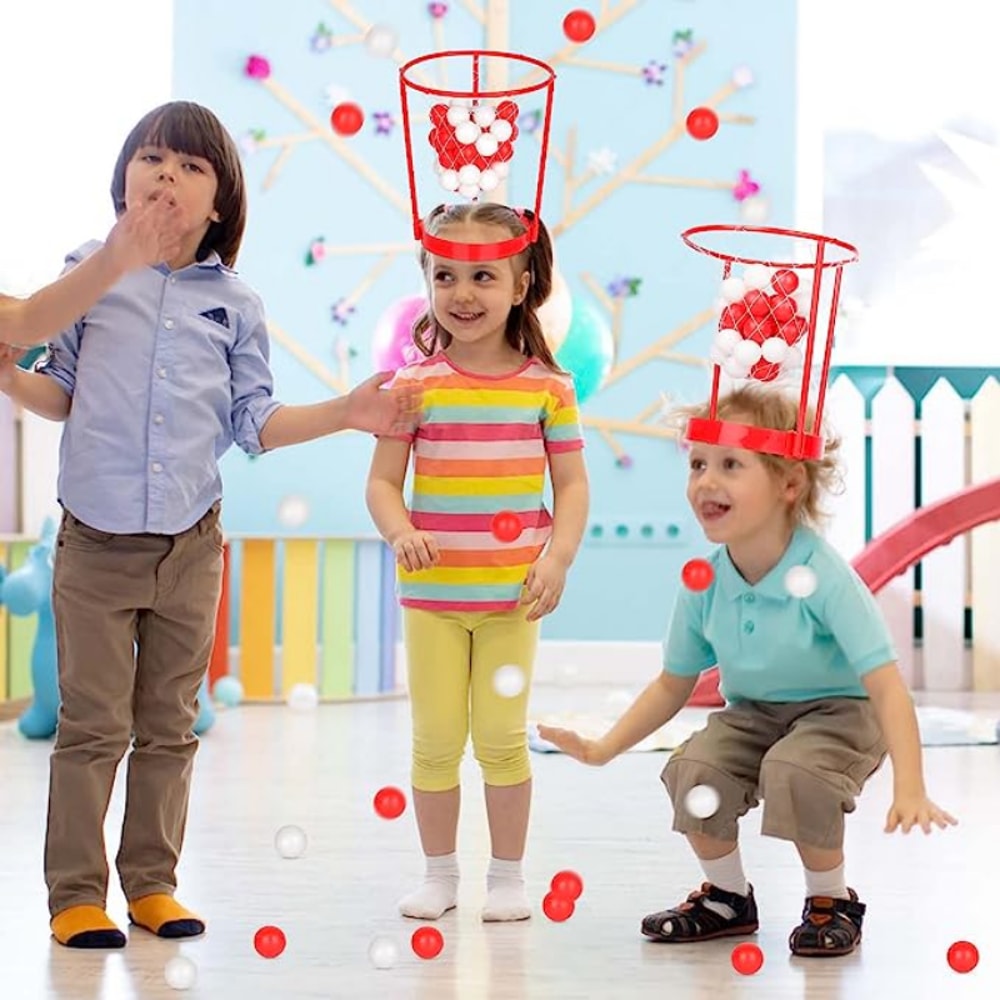 Head Hoop Basketball Party Game For Kids Adults Adjustable Basketball Net Headband For Fun Carnival 6