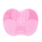 Silicone Makeup Brush Cleaner Folding Scrubber Box Soft Mat for Eyeshadow Powder Puff Cleaning