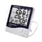 LCD Digital Temperature And Humidity Meter With Weather Station Clock Indoor Outdoor Thermometer Hy