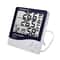 LCD Digital Temperature And Humidity Meter With Weather Station Clock Indoor Outdoor Thermometer Hy