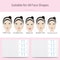 Invisible V Lift Face Tape Breathable Chin Lifting Patch for Slimming Tightening