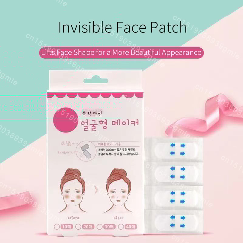 Invisible V Lift Face Tape Breathable Chin Lifting Patch for Slimming Tightening