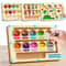 Montessori Magnetic Color Sorting Maze for Kids Wooden Educational Toy, Sensory Play with Moving Beads