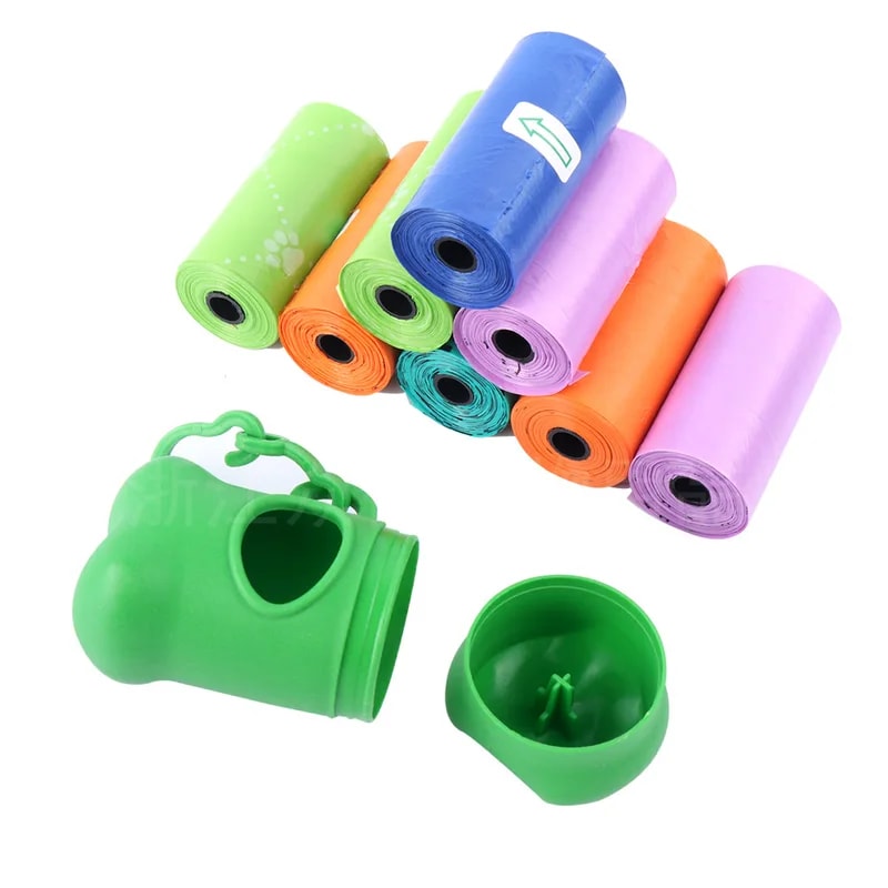 Bone-Shaped Dog Waste Bag Dispenser with Holder Portable Poop Bag Carrier for Pet Owners