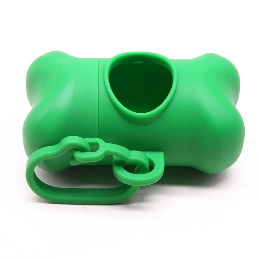 Bone-Shaped Dog Waste Bag Dispenser with Holder Portable Poop Bag Carrier for Pet Owners