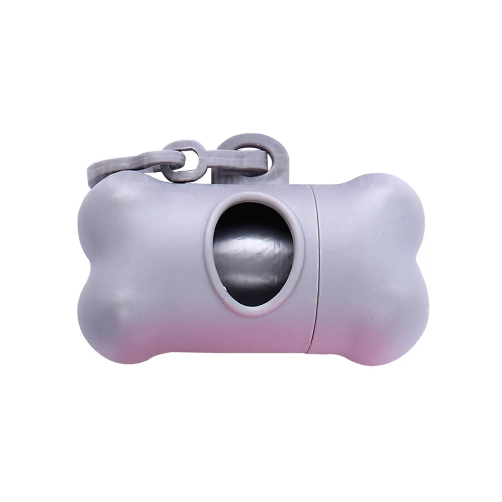 Bone-Shaped Dog Waste Bag Dispenser with Holder Portable Poop Bag Carrier for Pet Owners