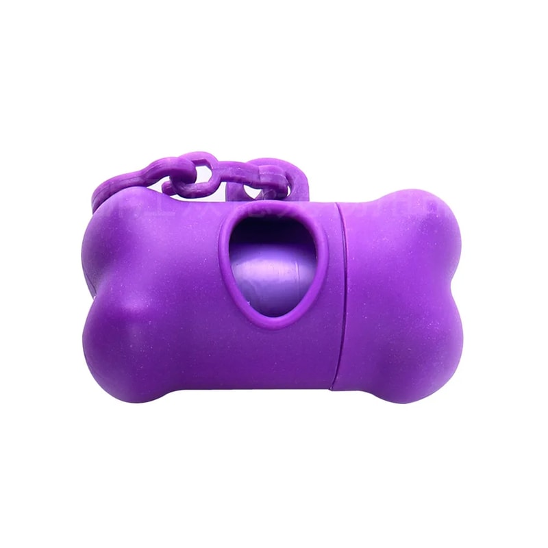 Bone-Shaped Dog Waste Bag Dispenser with Holder Portable Poop Bag Carrier for Pet Owners