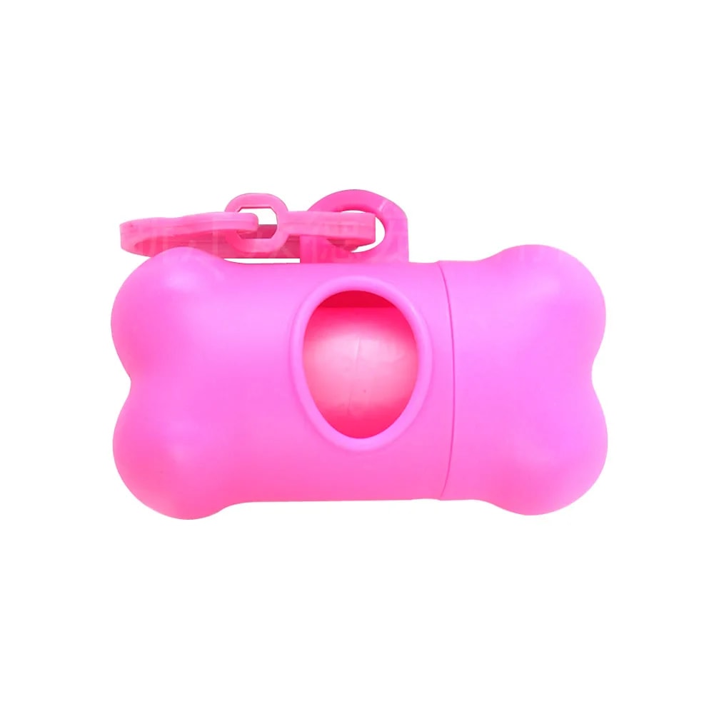 Bone-Shaped Dog Waste Bag Dispenser with Holder Portable Poop Bag Carrier for Pet Owners