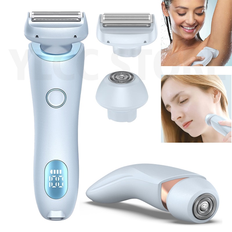 Electric Razor For Women Waterproof Bikini Trimmer Face Shaver For Silky Smooth Skin Painless Safe 1