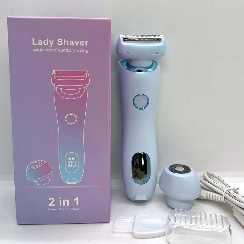 Electric Razor For Women Waterproof Bikini Trimmer Face Shaver For Silky Smooth Skin Painless Safe 0