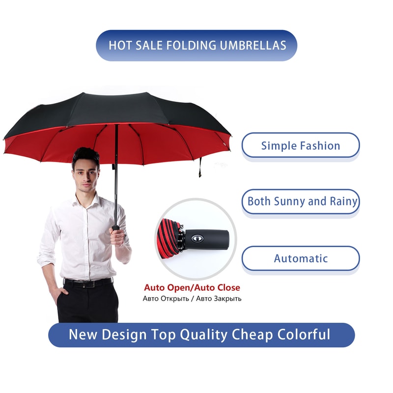 Windproof Double Layer Automatic Umbrella Fully Resistant, Strong, and Stylish