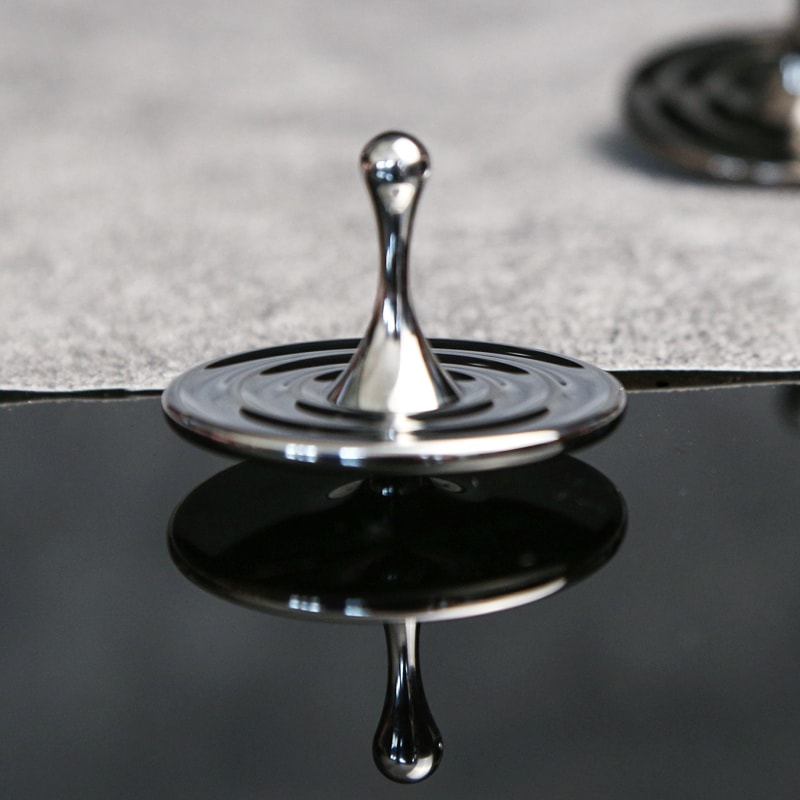 Zinc Alloy Teardrop Fidget Spinner Premium Anxiety Relief Toy