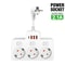 Power Strip Wall Mount With USB Ports Independent Switches Network Filter Adapter For Safe Convenie 6