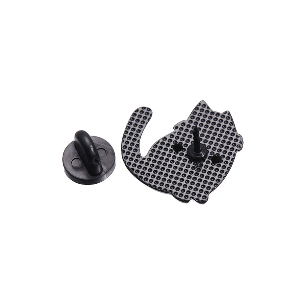 Black Cat Cinderella Brooch Cute Big Eyes Animal Metal Badge for Bags