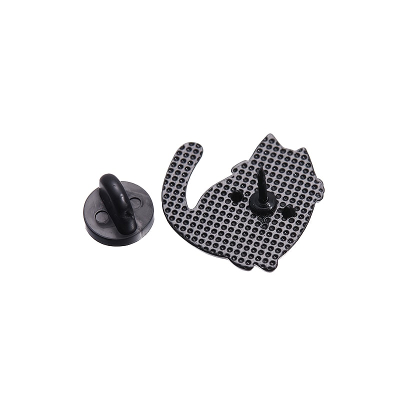 Black Cat Cinderella Brooch Cute Big Eyes Animal Metal Badge for Bags