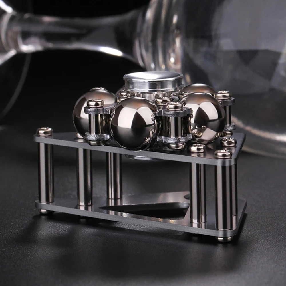 Double Pendulum Fidget Spinner Foldable Metal Gyroscope for Stress Relief Focus Antistress Hand Spinner for Adults