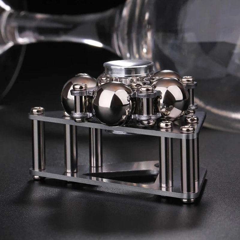 Double Pendulum Fidget Spinner Foldable Metal Gyroscope for Stress Relief Focus Antistress Hand Spinner for Adults