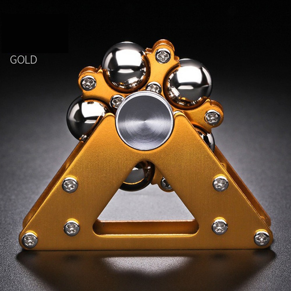 Double Pendulum Fidget Spinner Foldable Metal Gyroscope for Stress Relief Focus Antistress Hand Spinner for Adults
