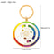 Color Wheel Keychain for Artists Interactive Art Gift Keyring