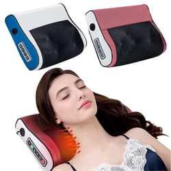 multi-functional neck and shoulder massager with hot compress adjustable kneading