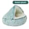 Cozy Winter Plush Cat Bed Soft SemiEnclosed Pet Nest For Ultimate Comfort And Warmth 5