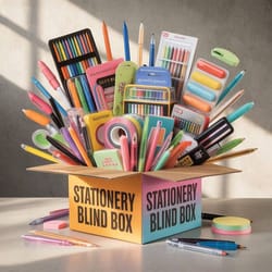 colorful mystery stationery blind box assorted pens, pencils more