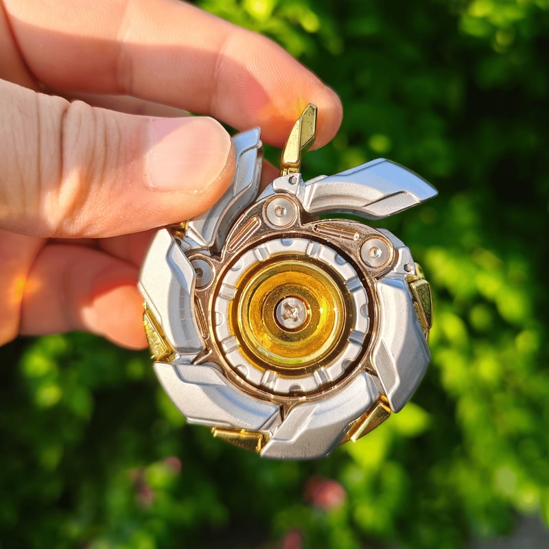 Magnetic Fidget Spinner Armor Stress Relief Toy for Adults, Metal Spinning Top for Focus Relaxation